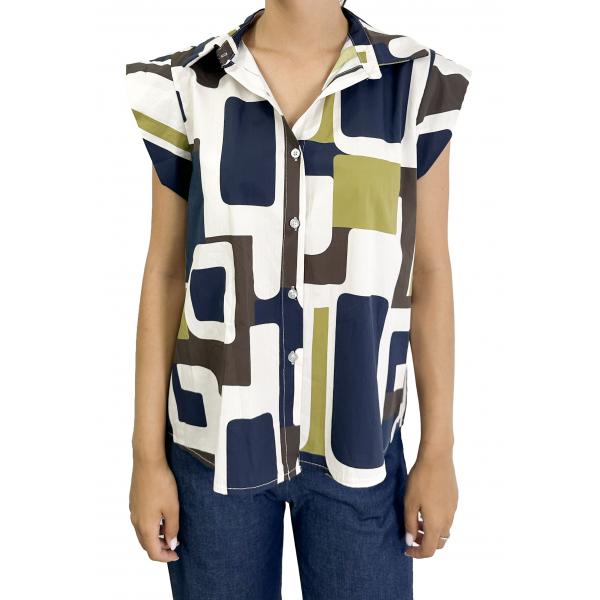 Camicia con forme geometriche